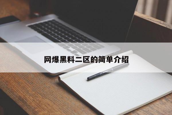 网爆黑料二区的简单介绍